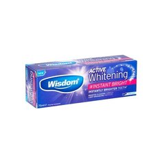 Зубная паста Wisdom Active Whitening Instant Bright Toothpaste 75 ml