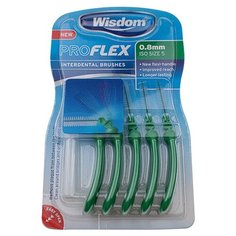 Набор ершиков Wisdom Proflex Interdental Brushes Green 0.80
