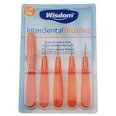 Набор ершиков Wisdom Interdental Brush 0.45mm Orange