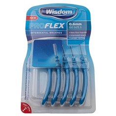 Набор ершиков Wisdom Proflex Interdental Brush Blue 0.60mm