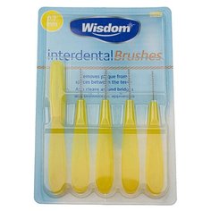 Набор ершиков Wisdom Interdental Brushes 0.7mm. Цвет-желтый