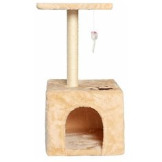 Домик когтеточка Pet БМФ для кошки, 35х35х62 см, сизалевый