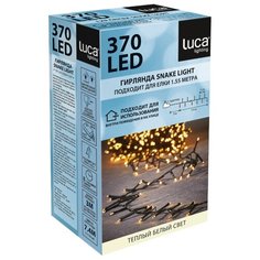 Гирлянда Luca Lighting Snake Light теплый белый свет (370 ламп, длина гирлянды 740 см) для ёлки 120-155 см