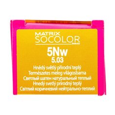 Matrix Socolor Beauty стойкая крем-краска для волос, 5NW светлый шатен натуральный теплый, 90 мл