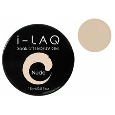 Гель I-LAQ Soak Off LED/UV Gel моделирующий камуфлирующий, 15 мл nude