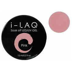 Гель I-LAQ Soak Off LED/UV Gel моделирующий камуфлирующий, 15 мл pink