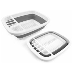 Estares / Сушилка складная силиконовая es-dr-portable 380x320х120/50 мм, для посуды, сушки овощей и фруктов.