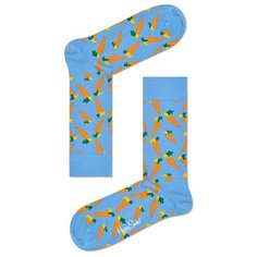 Носки Happy Socks Carrot Sock CAR01, размер 41-46, голубой/оранжевый