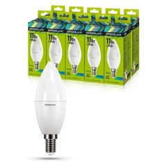 Лампа светодиодная Свеча Ergolux LED-C35-11W-E14-4K упаковка 10 шт