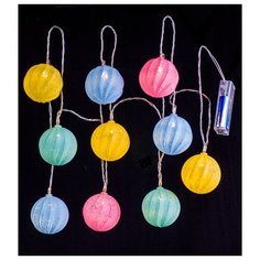 Гирлянда светодиодная Perfeo "Шар 3" 10LED, пластик, 2м, 2хАА