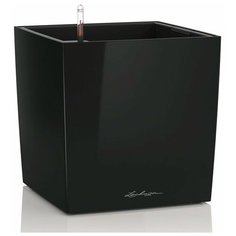 Кашпо Cube 50, черное, с системой полива, Lechuza