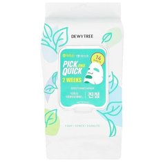Маска для лица `DEWYTREE` 2 WEEKS с экстрактом чайного дерева и мадекассосидом (успокаивающая) 14 шт