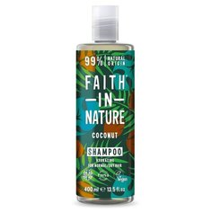 Шампунь для волос `FAITH IN NATURE` увлажняющий с маслом кокоса (для нормальных и сухих волос) 400 мл