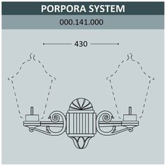 Консоль для паркового фонаря FUMAGALLI PORPORA SYS 000.141.000.A0