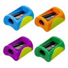 Точилка ручная пластиковая BraubergFresh Zone (1 отверстие, без контейнера) 50шт. (228465)