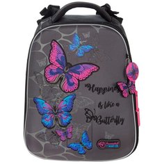 Ранец Hummingbird 103T Бабочки на сером 39*28*24см