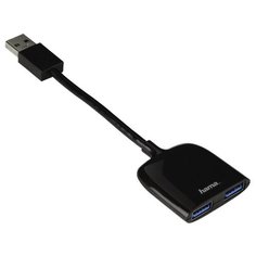 Хаб USB Hama Mobil 2xUSB 3.0 00054132