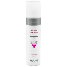 Aravia professional, мицеллярная вода 3 в 1 с экстрактом готу кола micellar pure water, 25