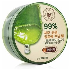 Гель для лица универсальный с алоэ - the saem jeju fresh aloe soothing gel 99% 300 мл