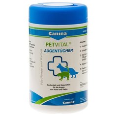 Canina Petvital Augentucher салфетки влажные для ухода за глазами собак и кошек 120 шт (1 шт)