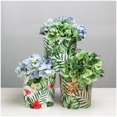 Набор кашпо 3 в 1 «Тропики», 1,6 л Дарите счастье