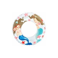 Детский круг надувной для плавания Intex, от 6 до 10 лет, 61 см, русалка