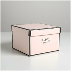 Коробка складная Нежность, 22 х 22 х 15 см Дарите счастье