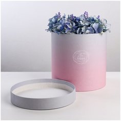 Подарочная коробка круглая Пантон 08, 20 × 20 см Дарите счастье