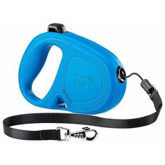 FERPLAST FLIPPYONE CORD тросовый поводок рулетка для животных 5 метров размер M синяя (1 шт)