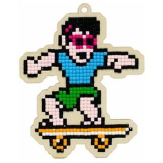 Алмазная мозаика на дереве Подвеска «Скейтер», Гранни Wood