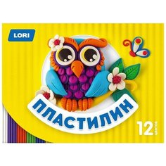 Пластилин детский, 12 цветов, по 15 гр Lori