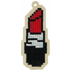 Алмазная мозаика на дереве Подвеска «Помада», Гранни Wood