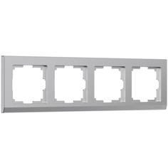 W0041806/ Werkel Рамка на 4 поста Stark (серебряный) Веркель