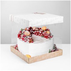 Складная коробка под торт Тебе, 30 × 30 см Дарите счастье