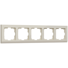 W0051803/ Werkel Рамка на 5 постов Stark (слоновая кость) Веркель