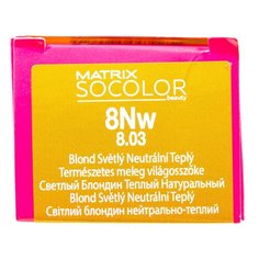 Matrix Socolor Beauty стойкая крем-краска для волос, 8NW светлый блондин теплый натуральный, 90 мл