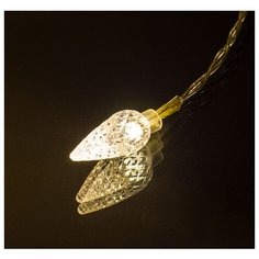 Гирлянда светодиодная Perfeo "Капля 2" 10LED, прозрачный пластик, 1.5м, 2хАА