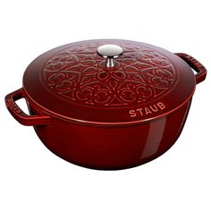 Кокот "Лилия", 26 см, 4,9 л, гранатовый, Staub