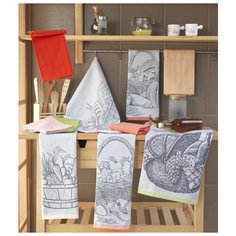 HOBBY HOME COLLECTION Кухонное полотенце Summer Цвет: Персиковый (50х70 см - 2 шт) br28255