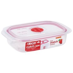 Контейнер MATCH UPS REALSEAL с клапаном прямоугольный 650мл Decor