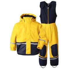 Комплект с полукомбинезоном Didriksons Boardman 502365 размер 80, желтый