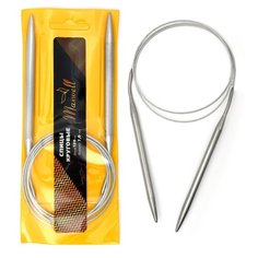 Спицы для вязания круговые Maxwell Gold, металлические на тросике 120-70 ?7,0 мм /120 см