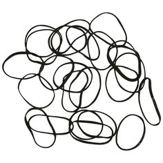 Резинки для волос DEWAL, силиконовые, черные mini 100 шт/уп DEWAL MR-RES036