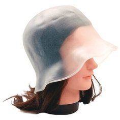 Шапочка DEWAL для мелирования с крючком,силикон, белая DEWAL MR-CA-9193K