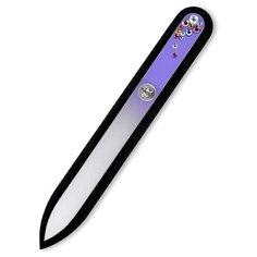 Пилка для ногтей BOHEMIA Czech Glass Nail Files 135694 стеклянная со стразами PRECIOSA, 135мм