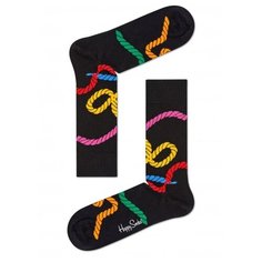 Носки Happy Socks Rope Sock RPE01-9000, размер 41-46, черный