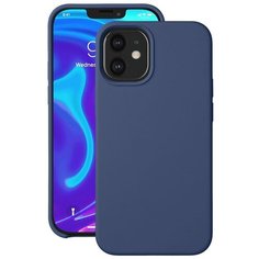 Чехол для Apple iPhone 12 mini Deppa Liquid Silicone синий