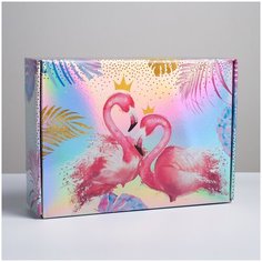 Складная коробка Тропики, 30,5 × 22 × 9,5 см Дарите счастье