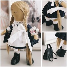 Интерьерная кукла "Школьница Николь", набор для шитья 15,6 × 22.4 × 5.2 см Арт Узор