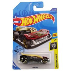 Hot Wheels Базовая машинка Clip Rod, желто-красный